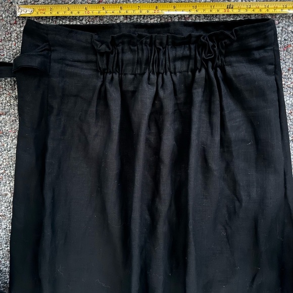 DISSH NWT Black 100% Linen Maxi Wrap Skirt Women Size 10 - Picture 10 of 10